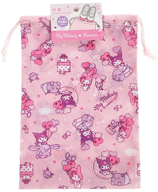 산리오 다용도 조리개 신발 주머니 여행용 파우치