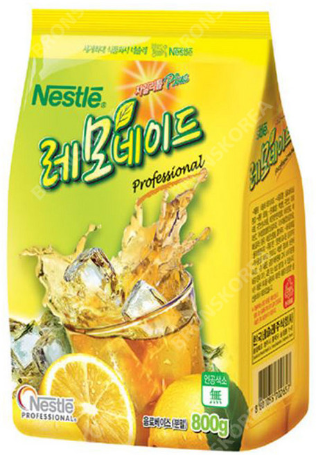 네슬레 레모네이드 파우치 800g 1개 레몬에이드 아이스티 음료, 1개입