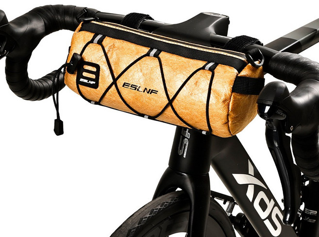 [아띠꼴로] 자전거 핸들가방 킥보드 프레임 핸들바 프론트백 가방, 1개, 라이트카라멜