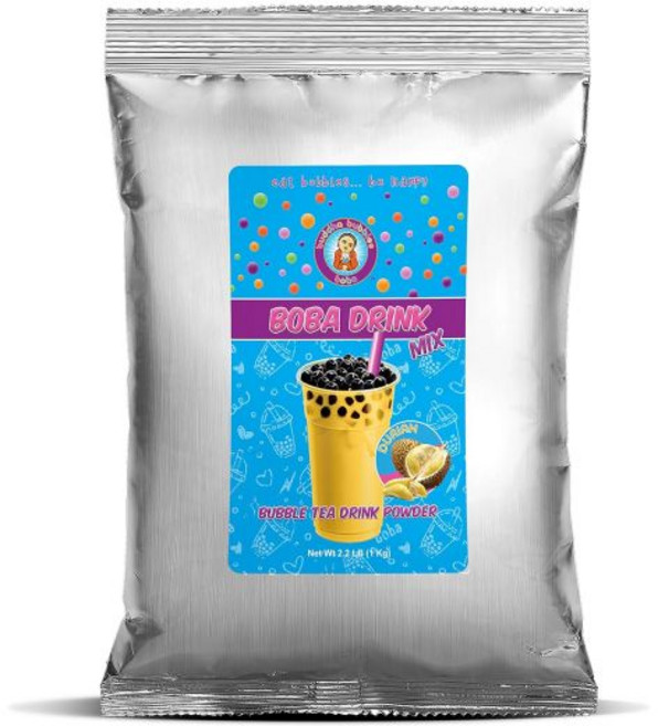Buddha Bubbles Boba 과일 가루 분말 파우더 프리미엄 두리안 버블티 음료 믹스 바이 부다 버블스 버블 1킬로 2.2파운드 1000그램, Buddha Bubbles Boba 과일 가루 분말 파, 1kg, 1개