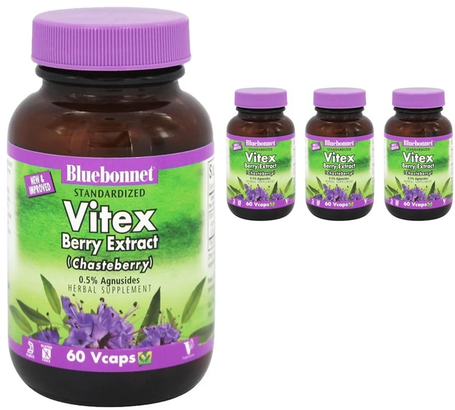 블루보넷 바이텍스 베리 추출물 베지터블 캡슐, 4개, 60정 - 쿠팡