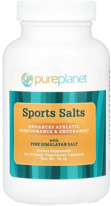 Pure Planet 스포츠 소금 1000mg 베지캡슐 90정, 1개 - 쿠팡