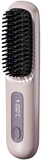 빗 고데기 무선 헤어 스타일러 매직기 충전식 매직빗, 퍼플