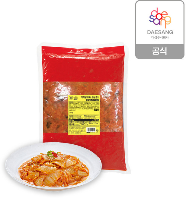 종가 외식용 미니 볶음김치, 1개, 3kg