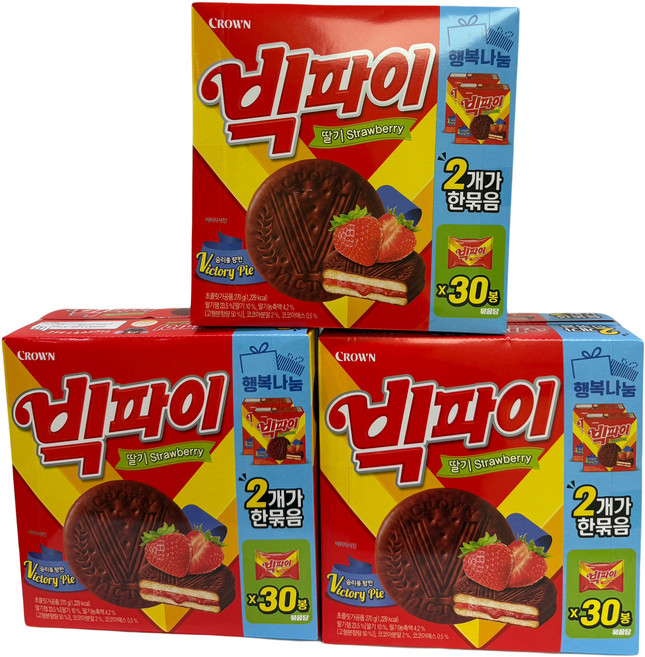 빅파이 딸기, 540g, 3개