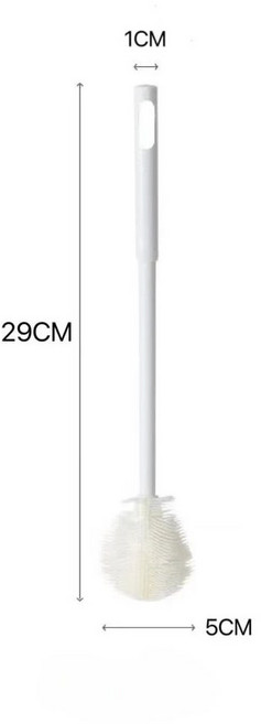 창틀 청소 브러쉬 5Pcs 유리 브러시 1 핸들 병 구부릴 스크러버 긴 수있는 도구, 파란, 3PCS