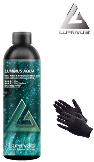 루미너스 아쿠아 원액 500ml 자동차 습식 코팅제 퀵디테일러 관리제 니트릴장갑, 1개