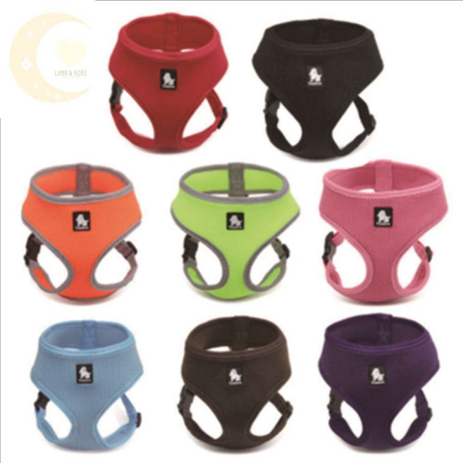 비비의잡화점 트루러브 에어매쉬 하네스 핑크 반려견산책