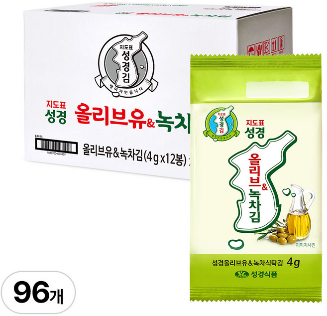 지도표 성경김 올리브 녹차 식탁김 재래 조미 도시락 맛있는 김 12봉 8개, 지도표 성경김 올리브 녹차 식탁김 재래 조미 도시락 맛