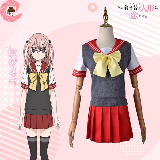 일본 애니메이션 코스튬 인형 사랑에 빠지다 이누이 사쥬나 코스프레 교복 세트