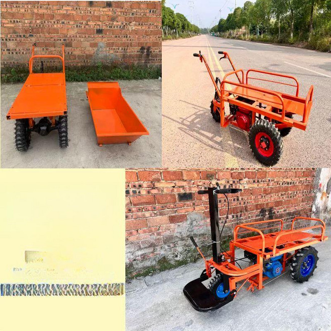 농업용 수레 적재 전동 손수레 물류 농사 운반차 리어카, 운전석 발판 난간 덤프트럭 추가 문의, 1개, 운전석 발판 난간 덤프트럭 추가