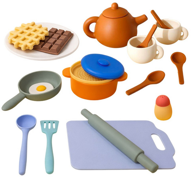 꼬마천사 뉴 말랑 소프트 소꿉 찻잔 놀이 세트 26P, 1개