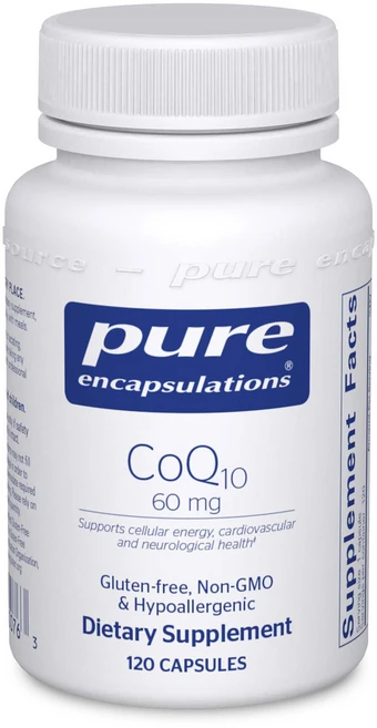 Pure Encapsulations CoQ10 60mg 캡슐, 1개, 120정 - 쿠팡