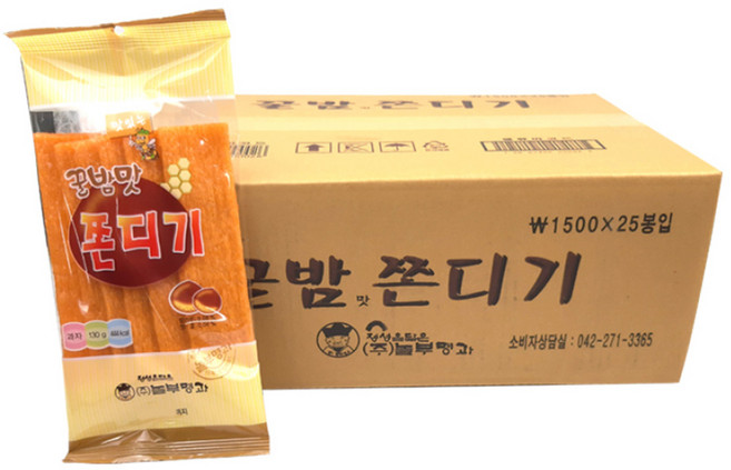 아리랑후드 꿀밤맛쫀디기, 110g, 25개