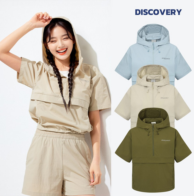 디스커버리 아노락 반팔 바람막이 (브루스컴퍼니양말증정)