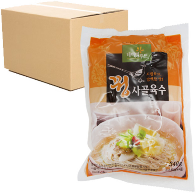 미농식품 네이버푸드 꿩사골육수 1박스 (340g x 30개), 340g, 30개