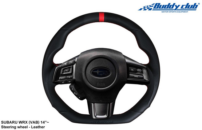 Buddy club 14吋 Subaru WRX (VAB) 全皮運動方向盤, 1個