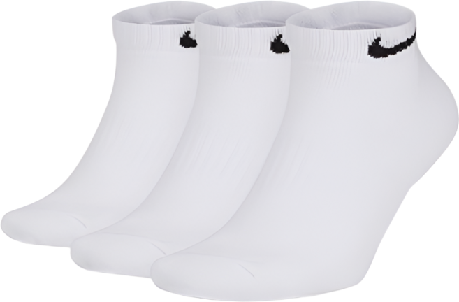 나이키 에브리데이 쿠션 단목삭스 SX7670-100 3켤레 1팩, 화이트, 1세트