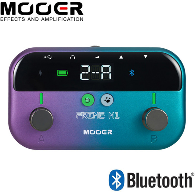 무어 Prime M1 초소형 블루투스 멀티이펙터 / MOOER, 1개