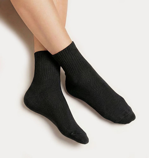 RS 국내생산 발이편한 남성 여성 무지중목 양말