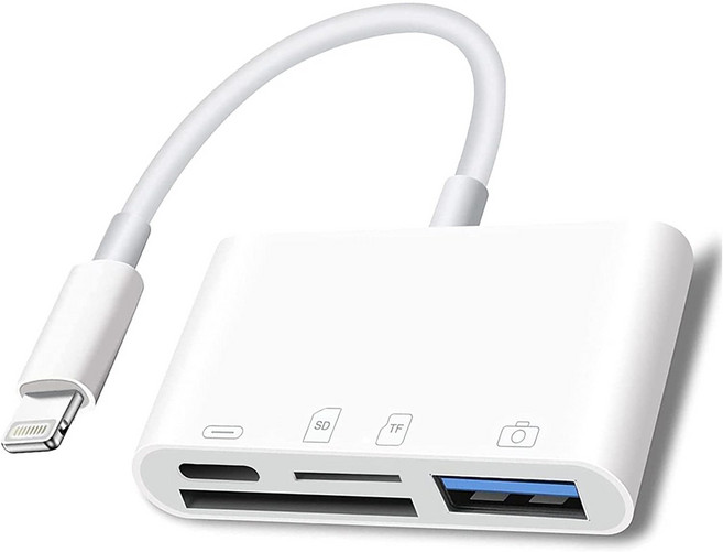 SD Card gender 아이폰 아이패드 라이트닝 8핀 전용 메모리 젠더 리더기 SUPER OTG Lightning 8 pin ios, M2_USB1+SD+TF+층전