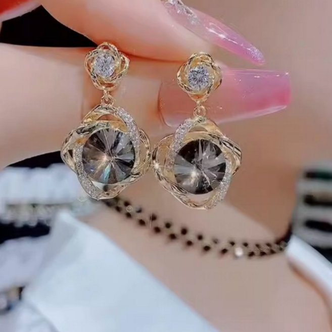 루메비아 14K 도금 데일리 드롭귀걸이