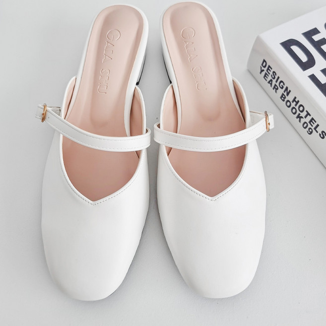 가이아슈 여성용 마인토 메리제인 뮬 블로퍼 3cm