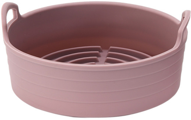 국산 실리콘 에어프라이어용기, 1개, 핑크 19cm