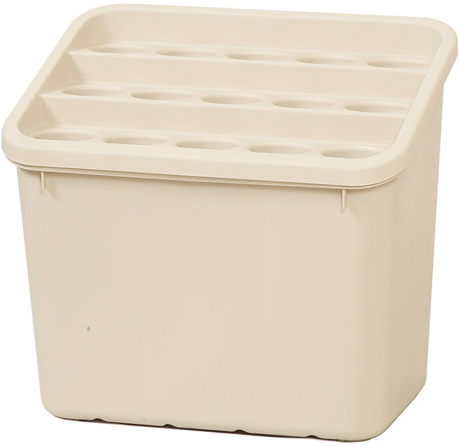 지오리빙 대형 우산꽂이 15구 24구 27구 우산보관함 정리함 우산통 업소용 식당 음식점 카페, 베이지, 1개