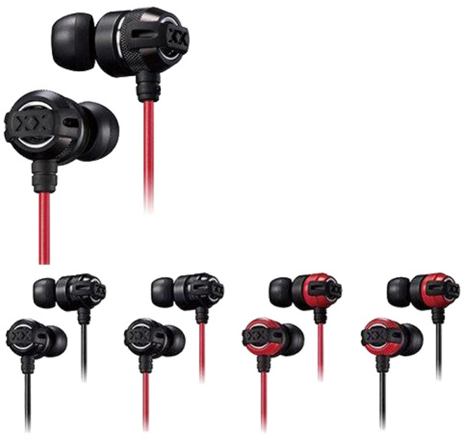 JVC HA-FX11X XX系列 重低音耳道式耳機 (附原廠收納盒) 上網登錄享一年保固, 黑(B)有線非藍牙