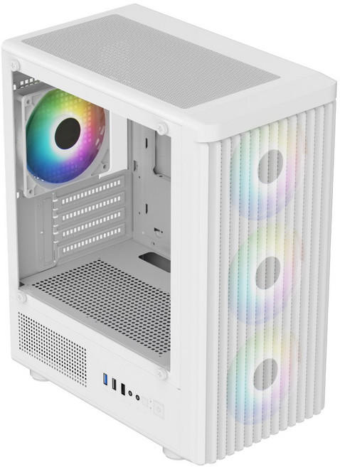 투민시스템 TM200 AIR1 RGB 강화유리 화이트 미들타워