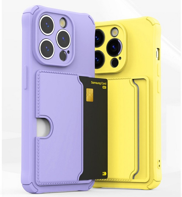 디펜더 사이드 카드 컬러 젤리 케이스 아이폰13