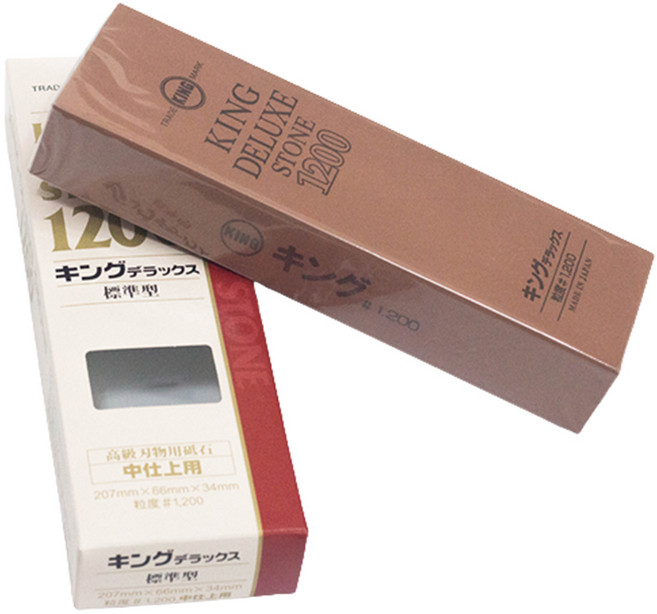킹 숫돌 칼갈이 1200 방 숯돌 칼 가위 연삭 연마 일제 킹스톤 디럭스 1200, 1개
