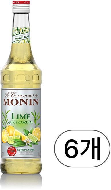 모닌 라임주스 코디얼 시럽 700ml 6개