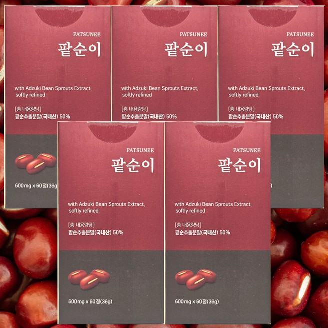 팥순이 내돈내산 팥순추출물 팥순 다이어트, 5개, 60정