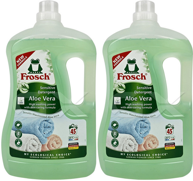 프로쉬 알로에베라 고농축 세탁세제 본품, 3L, 2개