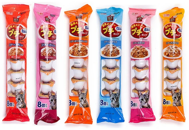 푸치 미니컵 젤리 고양이 간식 8개입, 12세트 - 쿠팡