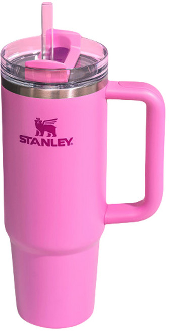 스탠리 H2.0 스테인리스 스틸 보온보냉 텀블러 빨대 포함, 피오니 핑크, 887ml, 1개