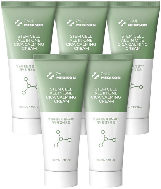 폴메디슨 줄기세포 올인원 시카 진정 크림, 100ml, 5개