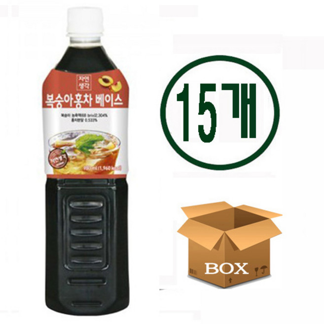 희창 자연생각 복숭아홍차 아이스티, 980ml, 30개