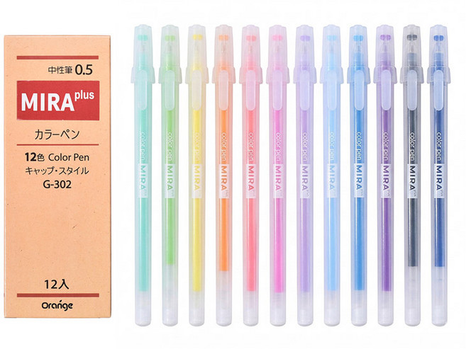 제로앤나인 컬러 볼펜 0.5mm 12세트, 혼합색상, 1세트