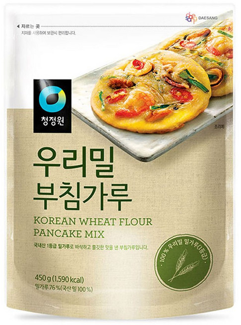 청정원 우리밀 부침가루, 450g, 15개