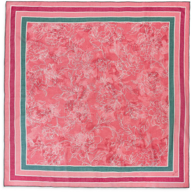 로로피아나 플로럴 프린트 스카프