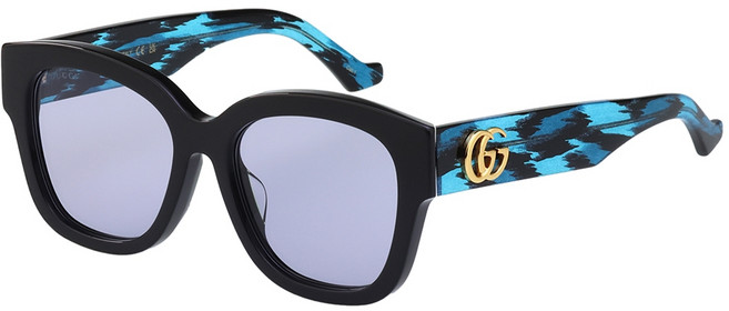 GUCCI 太陽眼鏡(黑配迷彩色脚)GG1550SK
