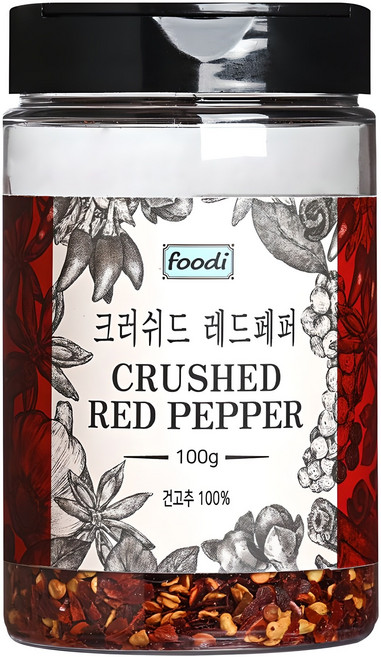 foodi 크러쉬드 레드페퍼, 100g, 1개