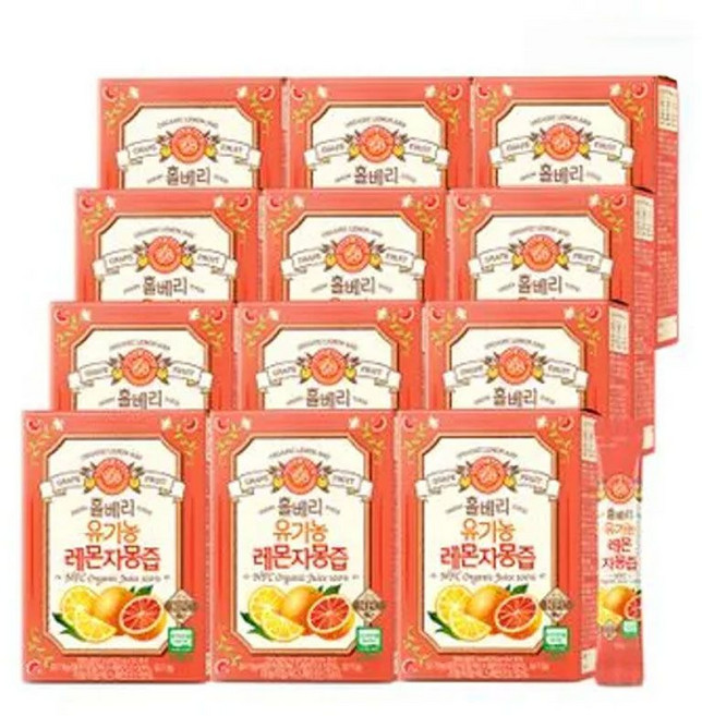 홀베리 유기농 레몬자몽즙, 20g