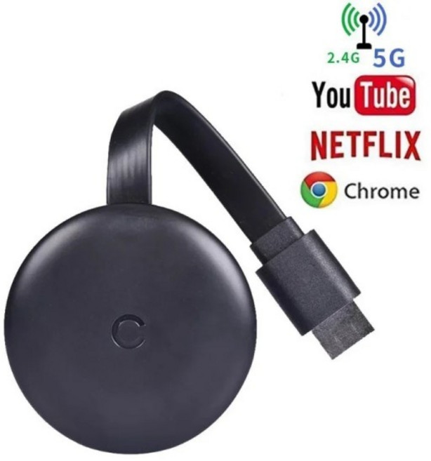 크롬캐스트4세대구글캐스트 4K 24G 무선 와이파이 디스플레이 동글 스크린 미러링 1080P HD TV G12 스틱 크롬캐스트 HDMI 호환 미디어 플레이어용, 한개옵션0