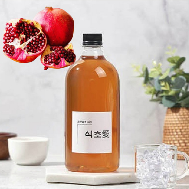 햇살 영양 가득담은 식초 전통방식 발효숙성 건강 천연발효 음용식초 석류식초 프리미엄, 1L, 2개