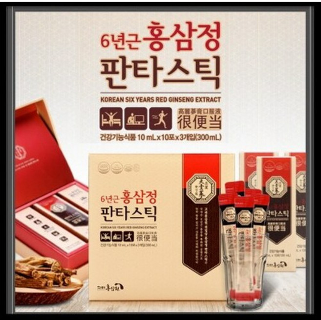 고려홍삼원 6년근 홍삼정 판타스틱, 30개, 300ml
