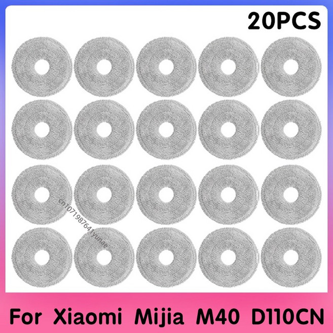 jia M40 D110CN 교체 부품 액세서리 소모품 걸레 천 먼지 봉투와 호환되는 Hepa 필터, 20PCS 3